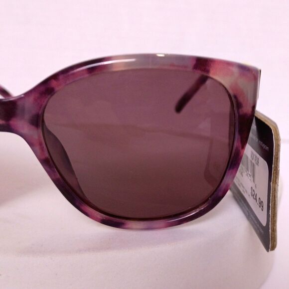 Foster Grant LP 1806 Purple Tortoise Square Frame Sunglasses - Picture 13 of 15